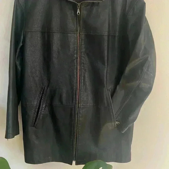 Vintage Y2K Genuine Leather Patchwork Jacket - Picture 3 of 5